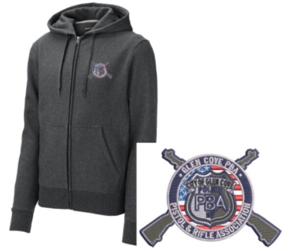 HOODED ZIP UP SWEATSHIRT EMBROIDERED LOGO - Image 2