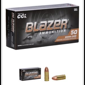 9MM BLAZER BRASS CASE 124 GRAIN